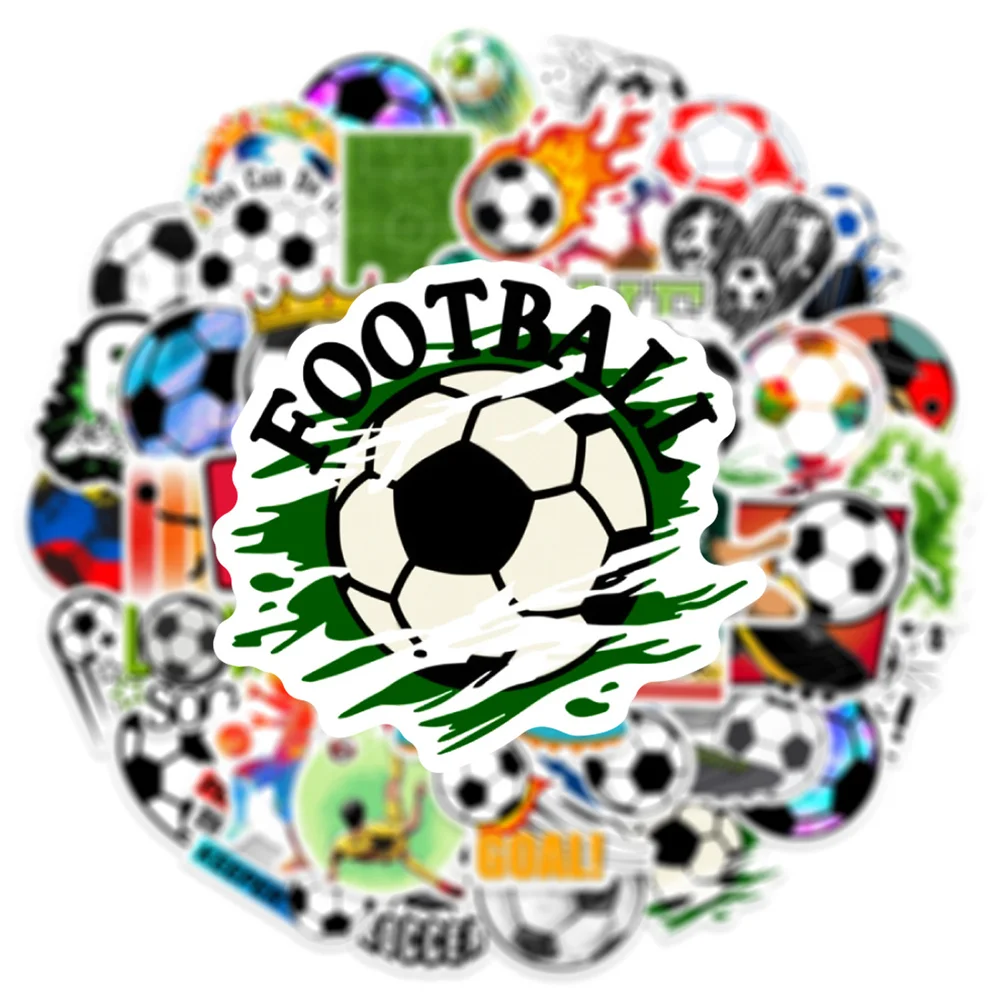 50pcs Sport Football Soccer Stickers For Guitar Scrapbook Suitcase Phone Stationery Scrapbooking Materiales DIY Sticker