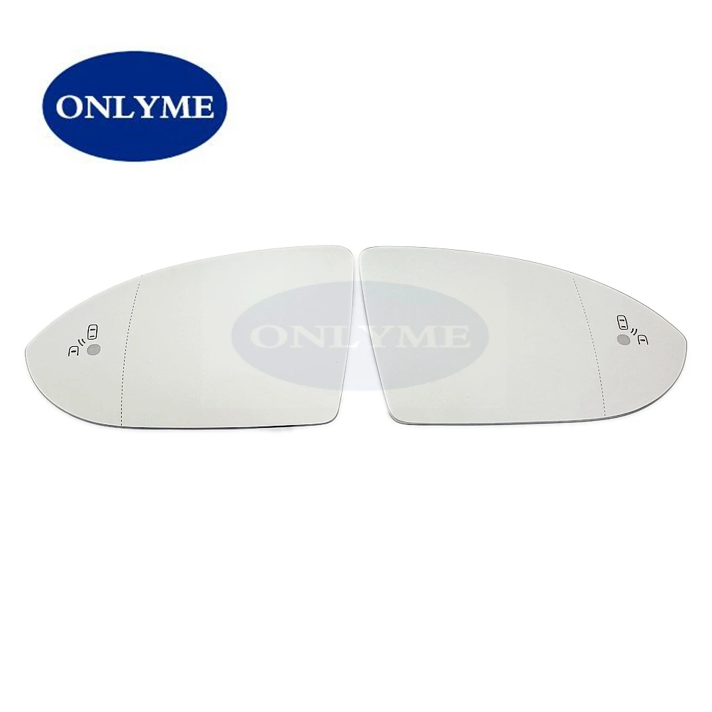 Car led warning blind spot wide angle heated mirror glass for VW V.W GOLF 7 Mk7 VII  2012 13 14 15 16 17 18 19 20 21