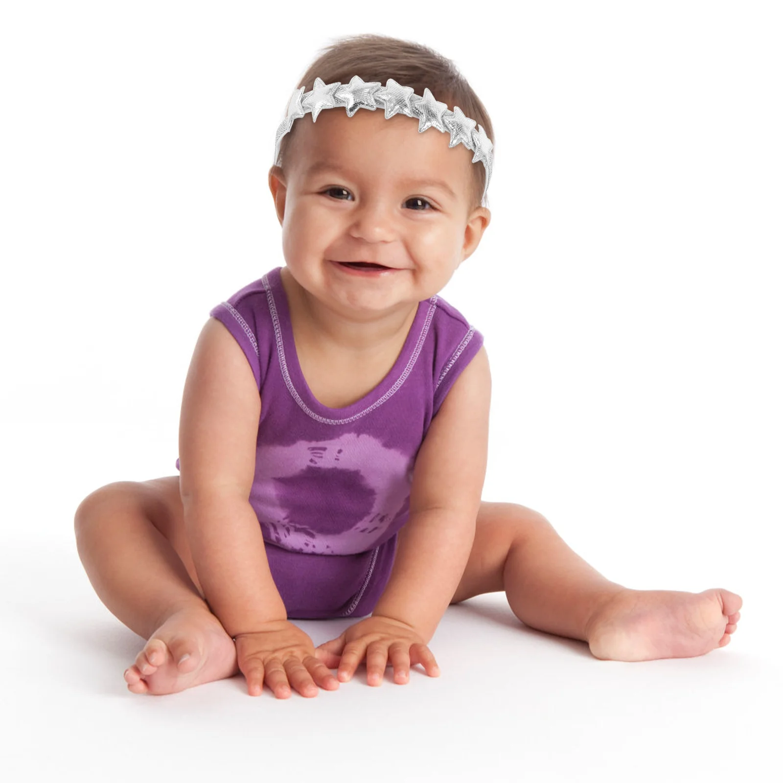 

4 шт., детская повязка на голову с пятиконечной звездой, мягкая, удобная посадка, безопасная, устойчивая к ярким цветам, легко пятнится для детей, волосы для маленьких девочек