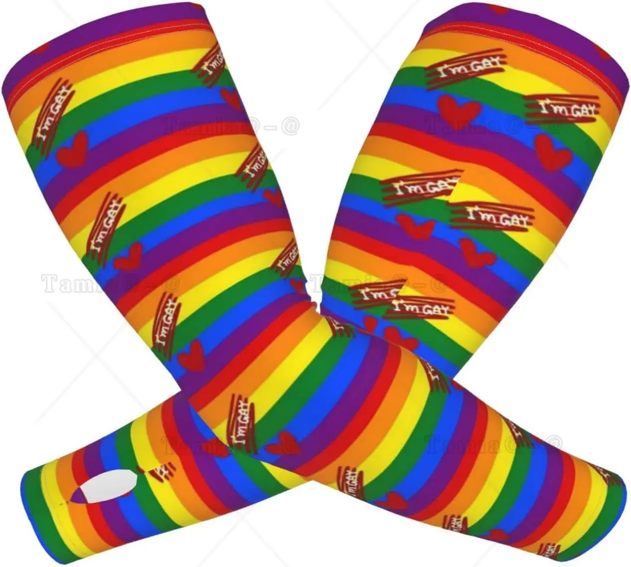Rainbow Lgbt Gay Pride rękawy naramienne chroniące przed słońcem dla mężczyzn kobiety Lgbt sportowe chłodzące rękawy naramienne do baseballu jazda na rowerze