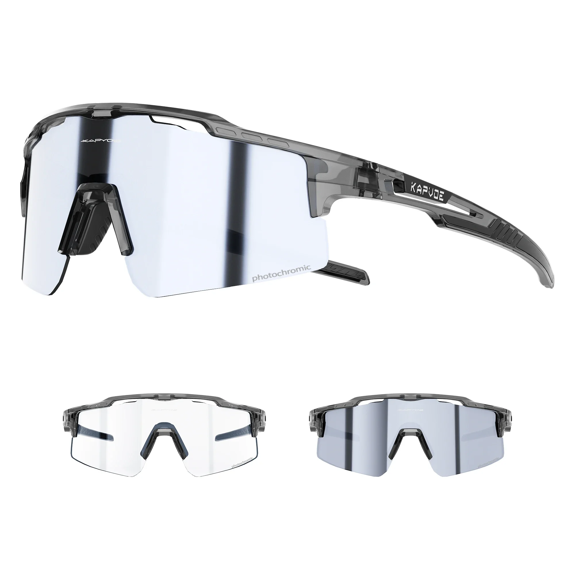 Kapvoe Outdoor Photochrome Fahrrad Sport Brille Männer Frauen Rennrad Sonnenbrille UV400 MTB Radfahren Eyewea Schutzbrillen