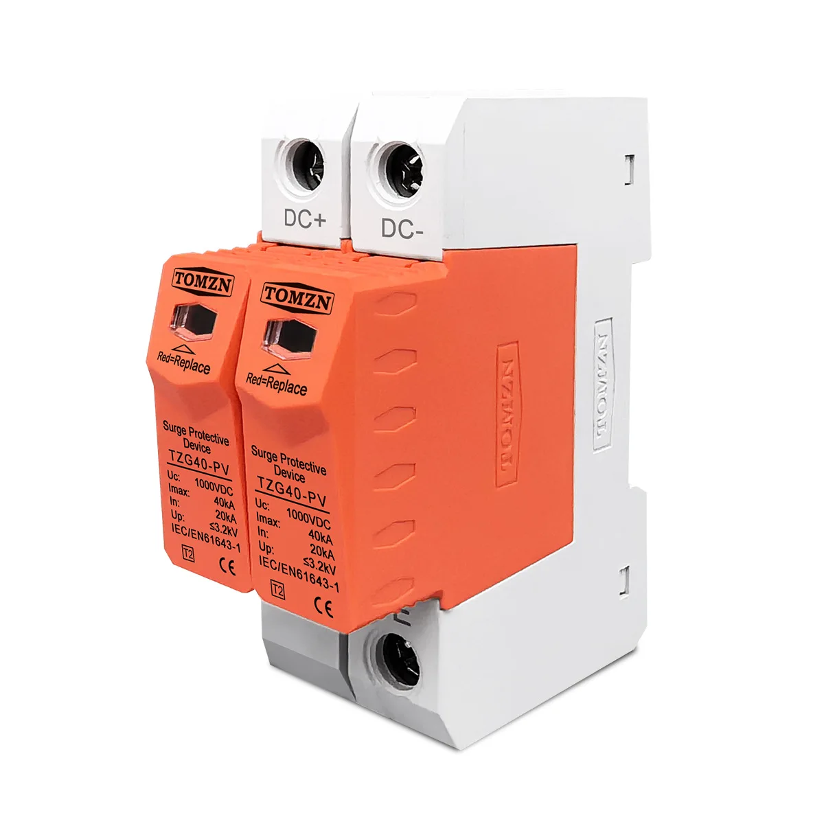 TZG40-PV DC Surge Protector DC500/ DC600/ DC800/ DC1000V