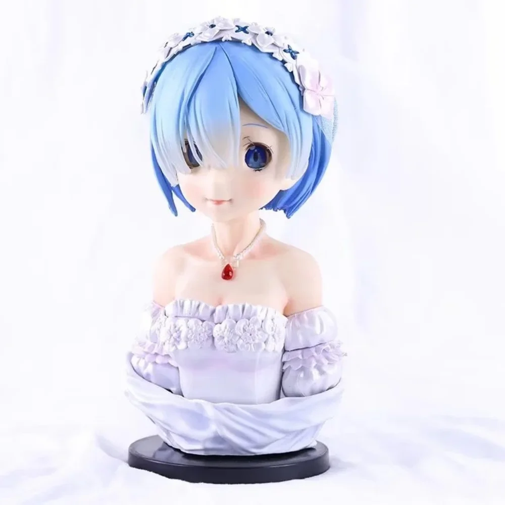 Anime Re Life In A Different World From Zero Remu Wedding Dress PVC Action Figure Collectible Model Doll Toy 21CM