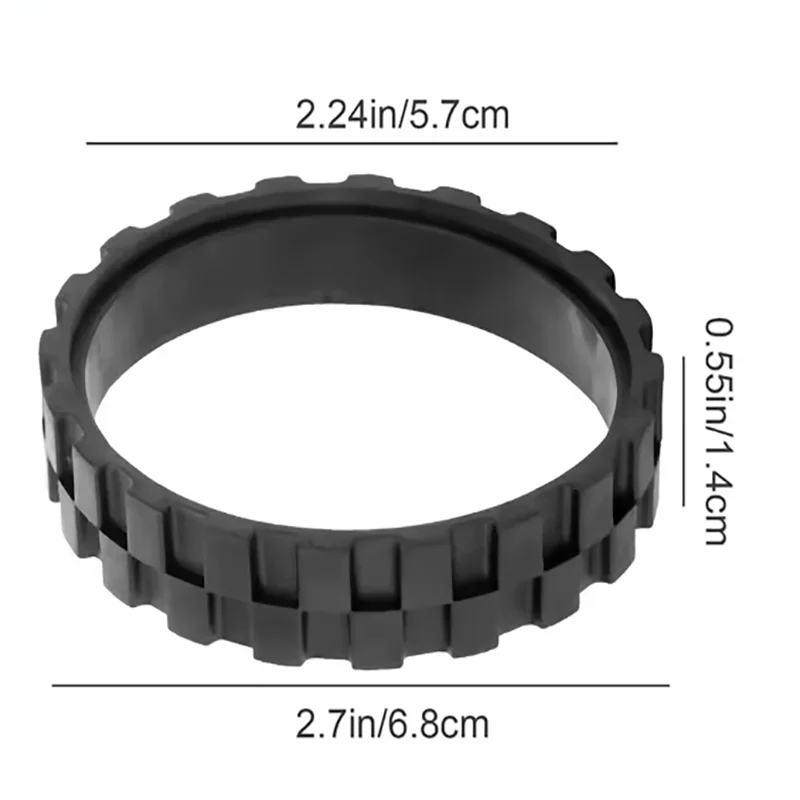 4pack Robot Tire Rim Vacuum Robot Tires For Wheels Series 5/6/7/8/9/I7 S9+Anti-Slip Vacuum Cleaner Parts Power Tools Accessories