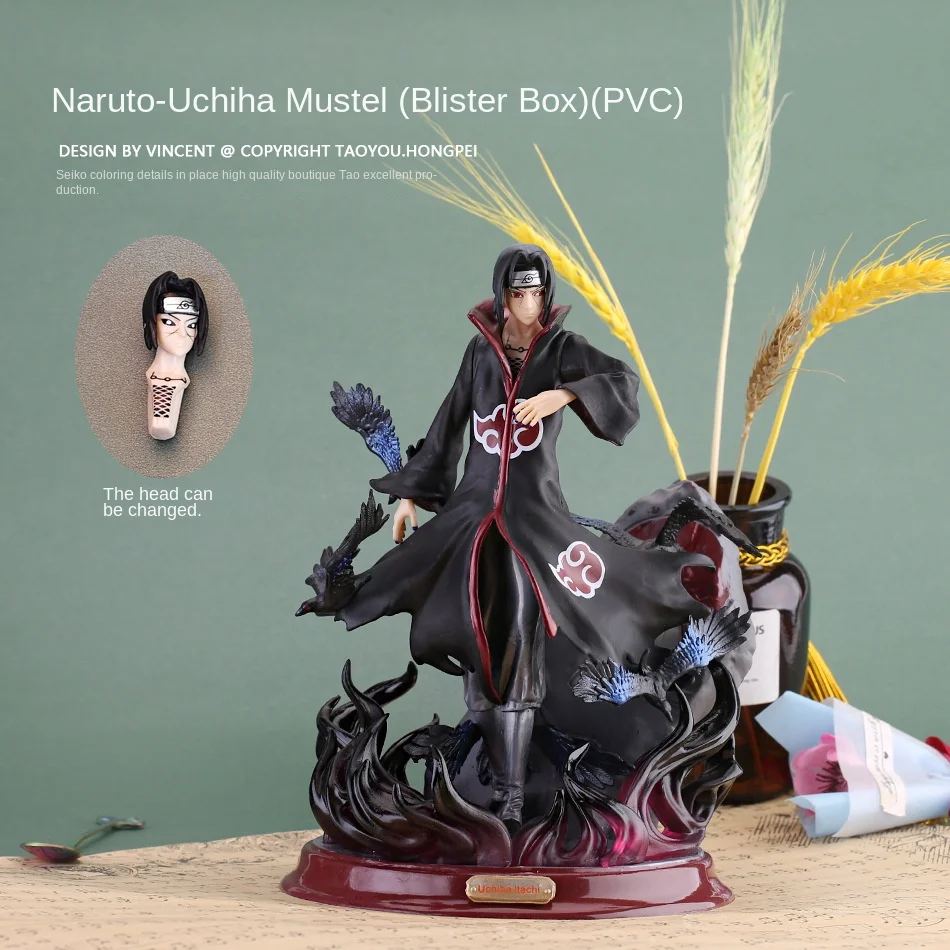 Naruto figure wholesale Xiao Organization Uchiba crow ferret statue hall ferret GK model figure ornament