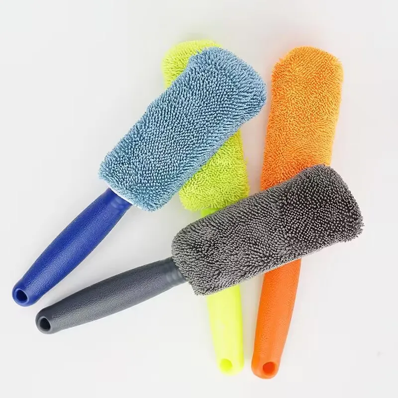 

Car Tyre Mud Wash Microfiber Auto Motorcycle Truck Cleaning Detailing Car Dry Wheel Tire Rim Clean Brush for Volvo car