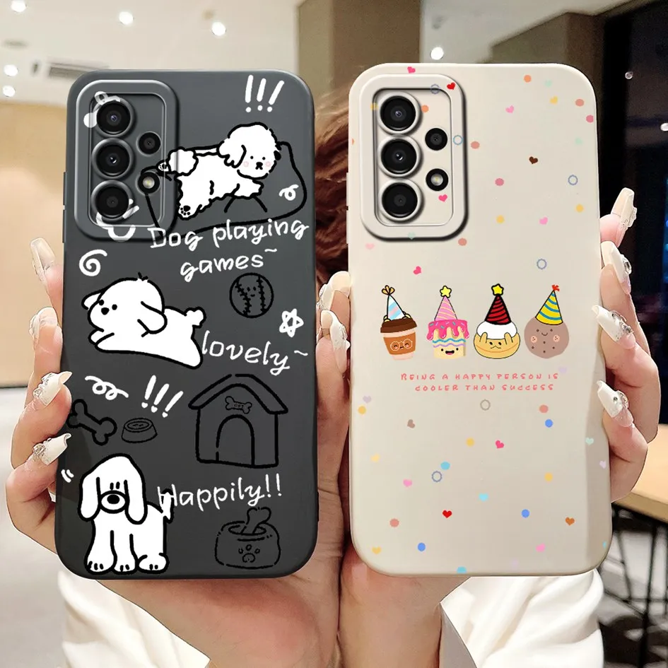 For Samsung Galaxy A23 Phone Case Cute Panda Camera Protection Bumper Soft Silicone Cover For Samsung A23 5G SM-A236B A 23 Funda