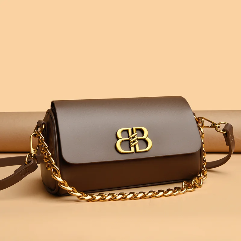 2025 New Soft Leather Pillow Bag - Mini Chain Crossbody Purse, Lightweight Spacious Tote for Women, Trendy Daily Essential