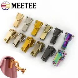 2Pairs Meetee Metal Clip Buckle Handbag Strap Side Hanger Clasp Hook Bag Chain D Ring Connect Carabiner Leather Sewing Accessory
