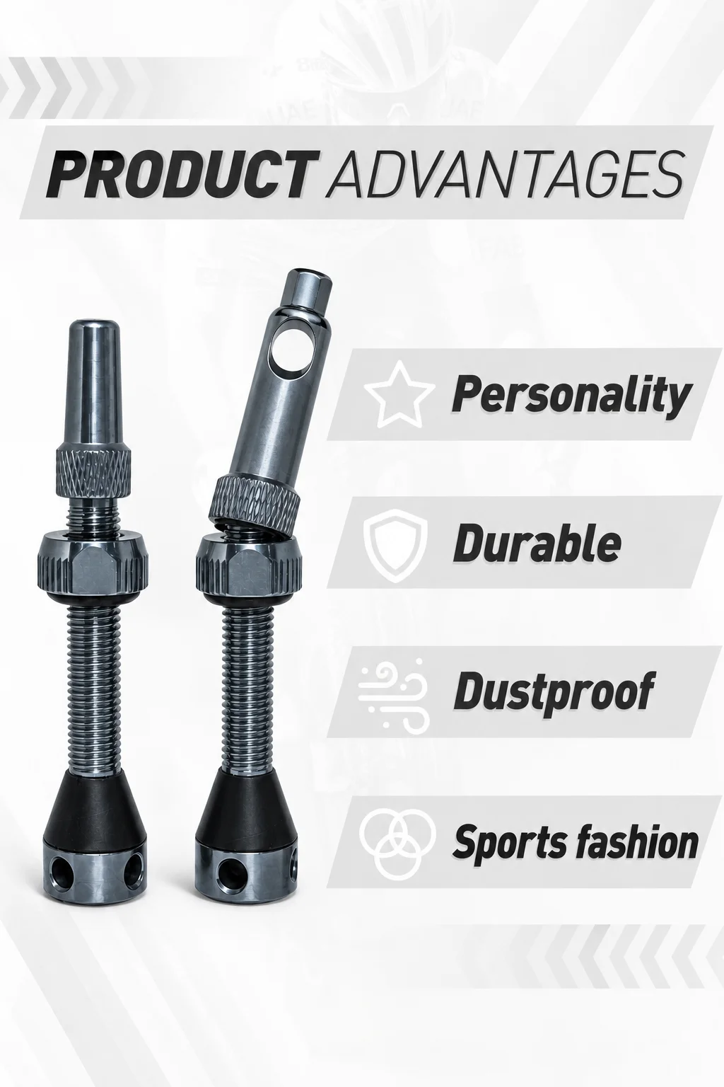 BWSHLF Bicycle Tubeless Valve 40mm 44mm Bike Tubeless Tire Valve CNC Bicycle Presta Valves Road Gravel Bike F/V Valves