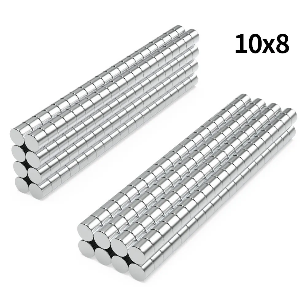 

10x8mm N35 Super Strong Neodymium Magnet Round NdfeB Powerful Permanent Magnetic imanes Refrigerator Magnets 10*8