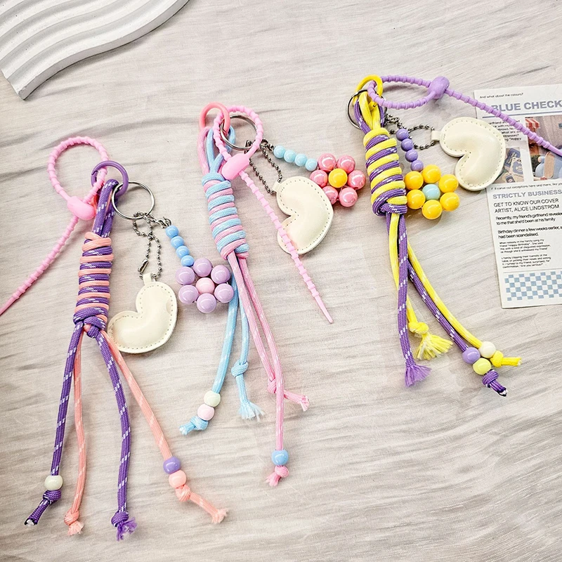 Mobile Phone Bags Keychains Mens Womens Pendants Vintage Brown Autumn And Winter Capybara Plush Keychain Braided Lanyard