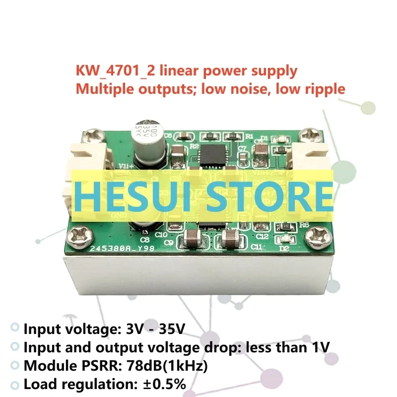 TPS7A4701 module dual-way two parallel single power supply low noise linear RF power module 5v12v