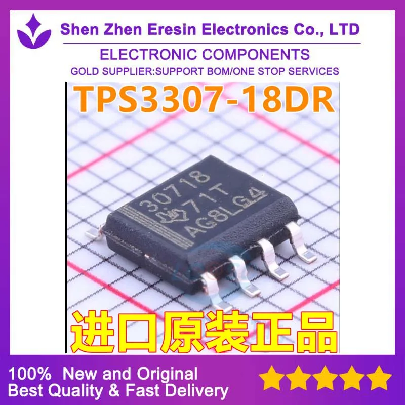 Free shipping    5PCS/LOT   TPS3307-18DR  SOP8     New and original