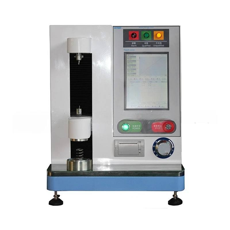 Microcomputer spring testing machine, automatic spring stress testing instrument, gasket elastic force testing machine