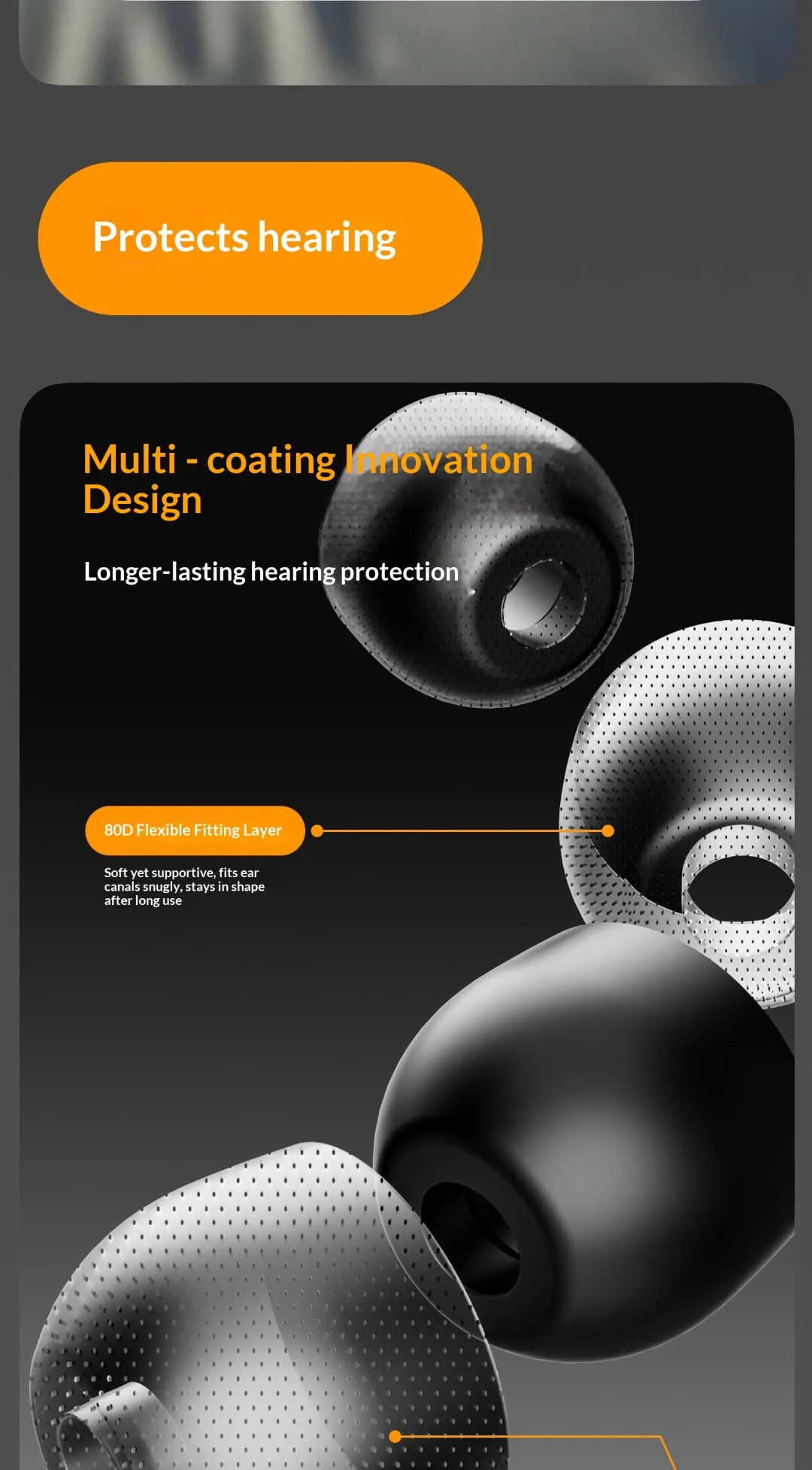 Dreamlight Adaptive Noise-Canceling Earplugs Soft Comfortable Soundproofing Protection Earplugs Set Side Sleeping Artifact
