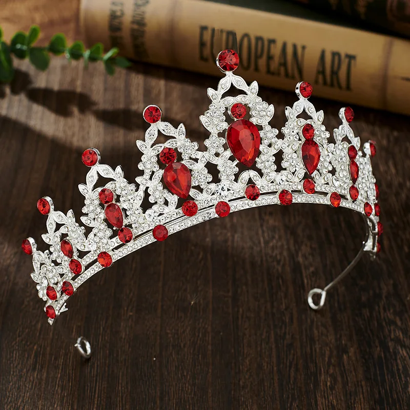 Crystal Hair Tiara Crown Rhinestone Headband Baroque Bride Bridal Tiaras Wedding Dress Hair Accessories