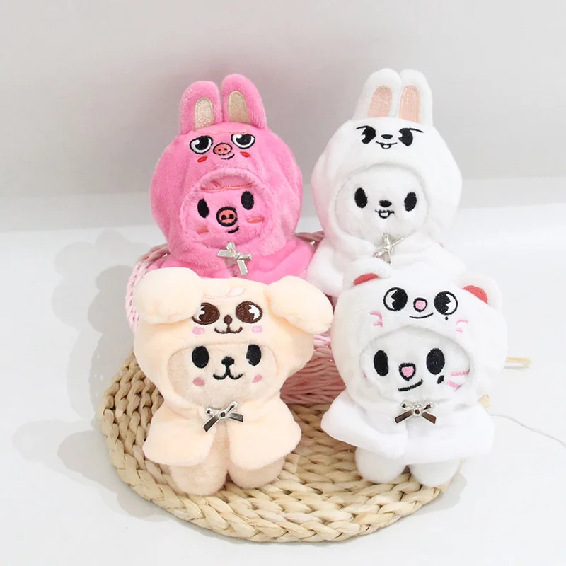New SKZOO FM Field Week Same Plush Pendant StrayKids Fangcan Bbokari 10cm Cloak Doll Keychain Pendant Plush Toy Couple Gift