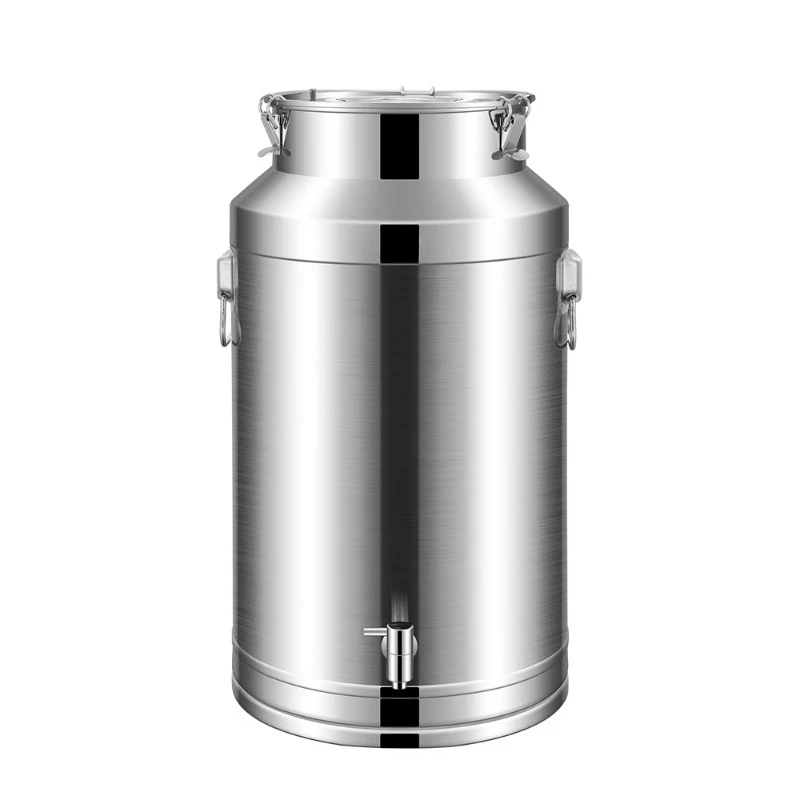 

304 stainless steel oil barrel wine barrel edible peanut oil with lid thickened sealed can milk barrel with faucet