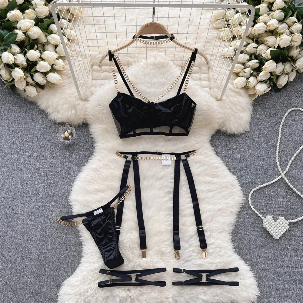 بدلة للجسم مثيرة بأشرطة سوداء بدون أكمام من الجلد النحيف للنساء ملابس نوم للنادي ملابس خروج كوسبلاي بلوزات رائعة #3