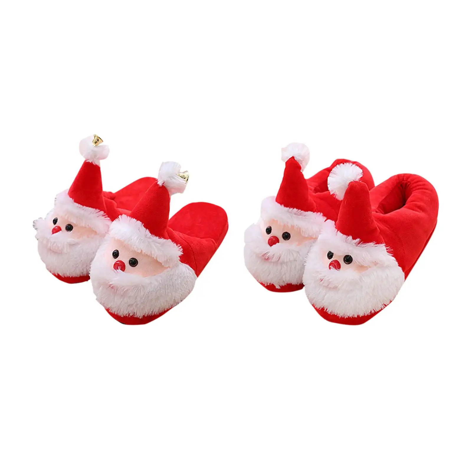 Christmas Slippers Women Men Stable Walking Xmas Non Slip Portable Santa Claus Slippers for Living Room Birthday Gift