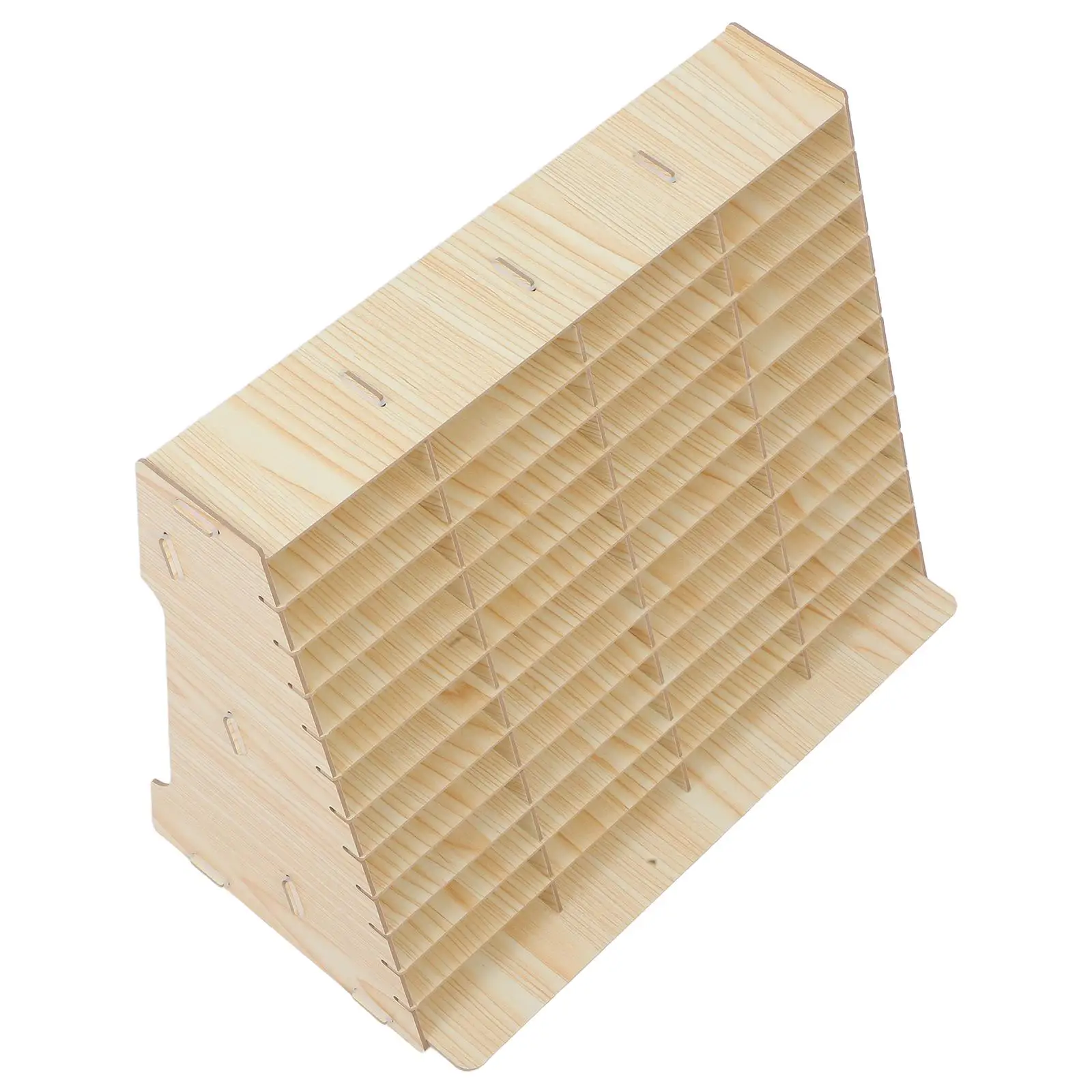 

Mobile Phone Organizer Multicompartment Management Rack Storage Box Classroom Office Wooden Phone Holder Cellphone Desk Device