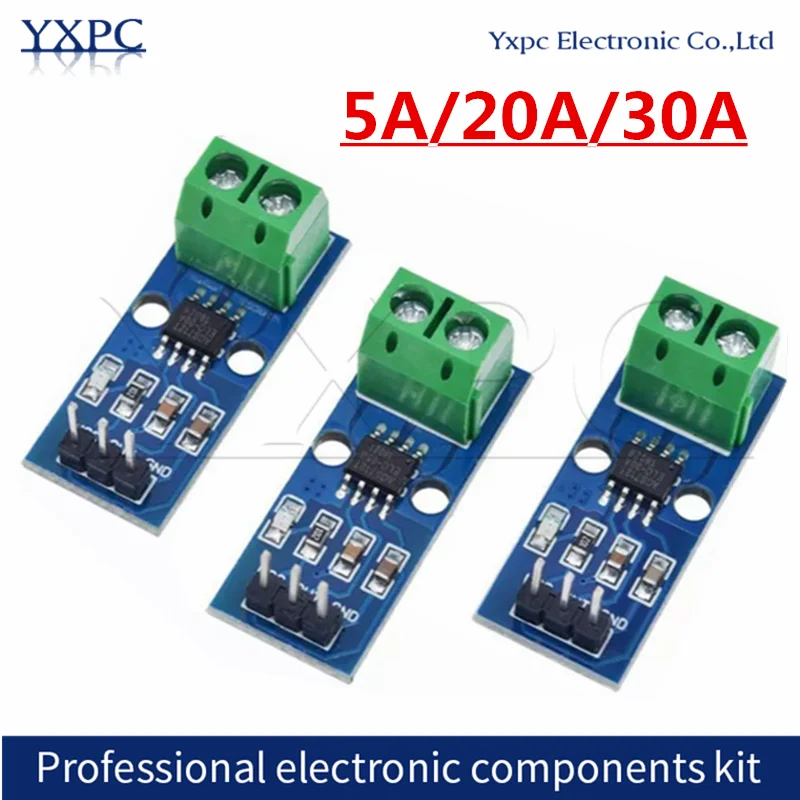 ACS712 5A 20A 30A Range Hall Current Sensor Module ACS724 ACS712-30A ACS712-20A ACS712ELCTR-05B