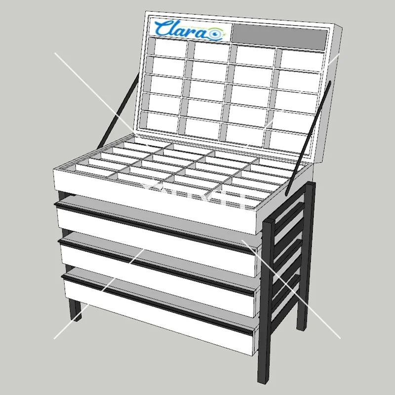 Eyewear store display cabinet, iron-wood sunglasses wall cabinet, display rack, fashionable glasses display stand with lighting
