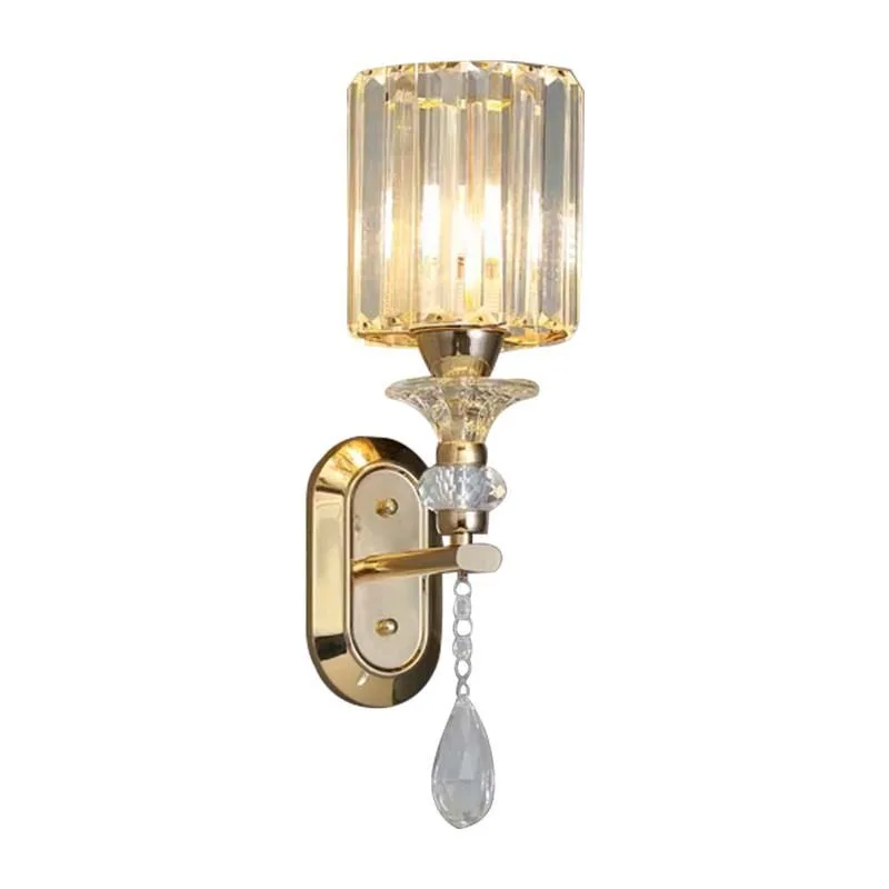 

Light luxury post-modern simple led bedroom bedside lamp creative living room staircase aisle background wall lamp