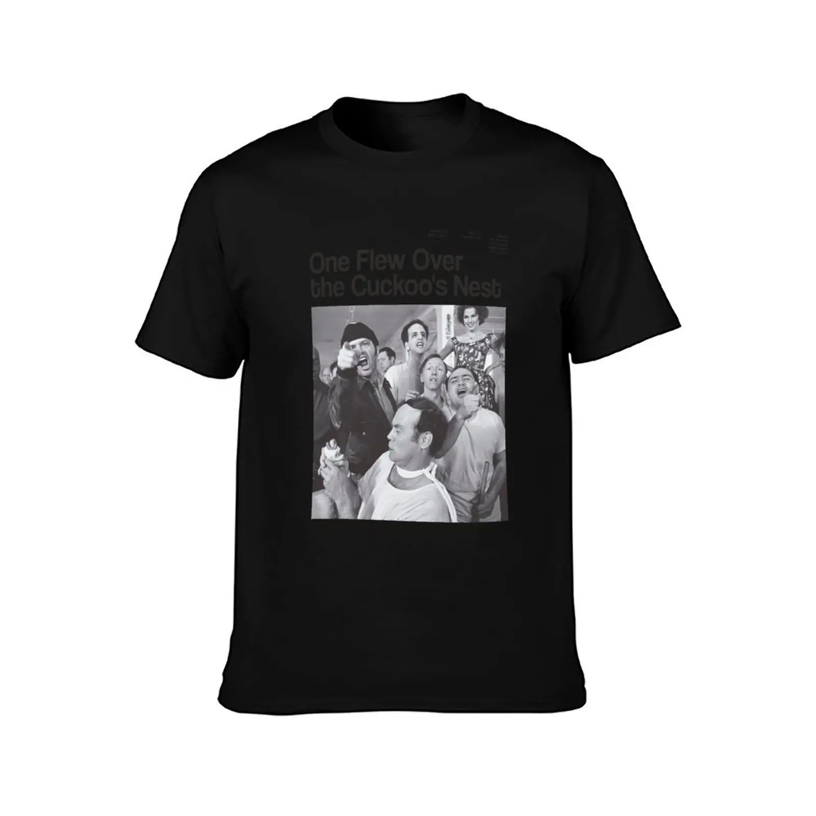One Flew Over the Cuckoo's Nest movie poster T-Shirt Summer Print Short Sleeve Tee T-Shirt