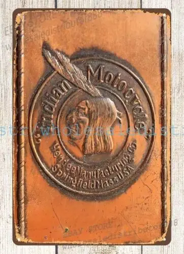1920&Apos;S Powerplus Motor Hendee Tin Sign Wall Art Shop-image