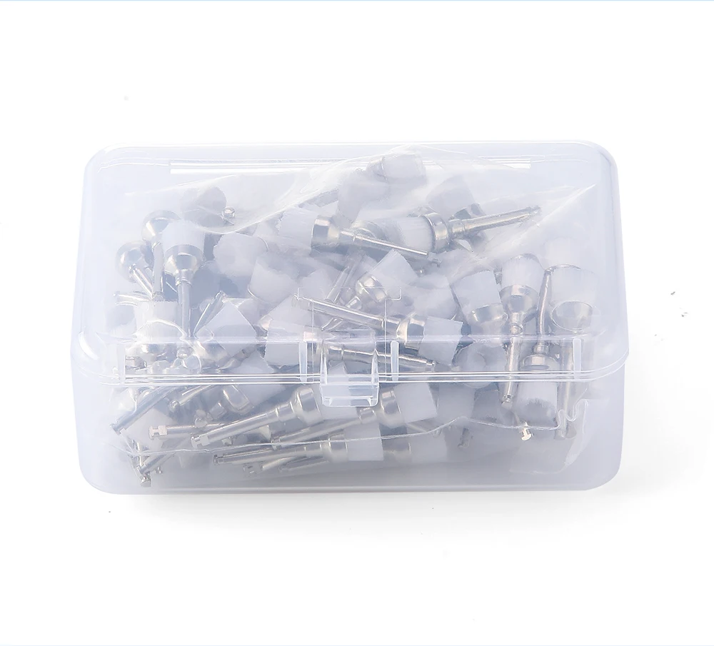 100 Stück/Box AZDENT Dental Nylon Polierbürsten Schüssel/flache Form Latch Typ (RA) Einmalgebrauch – Detail 9