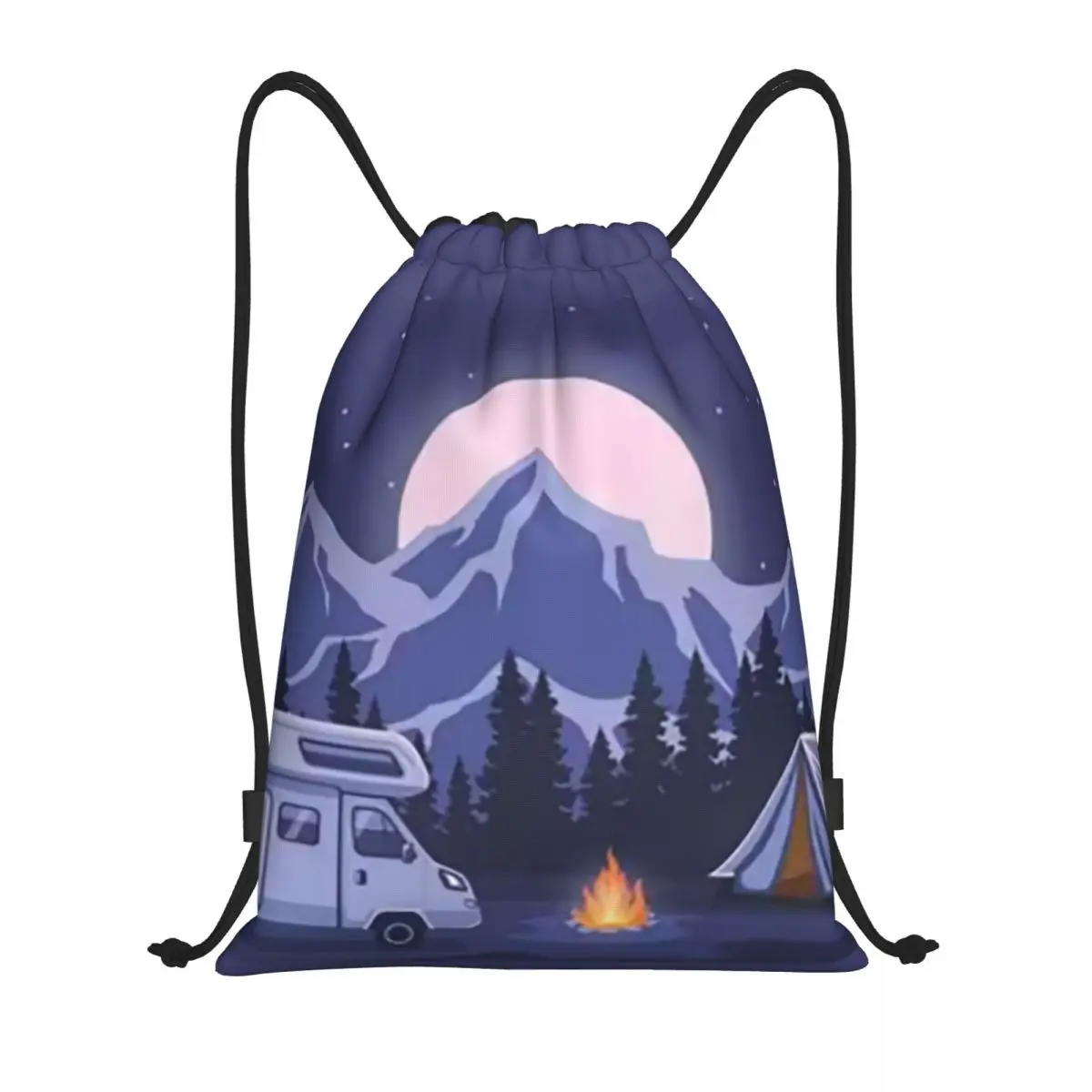 

Рюкзаки Happy Campers, портативные сумки на шнурке, спортивные сумки, сумки для книг, для путешествий и студентов