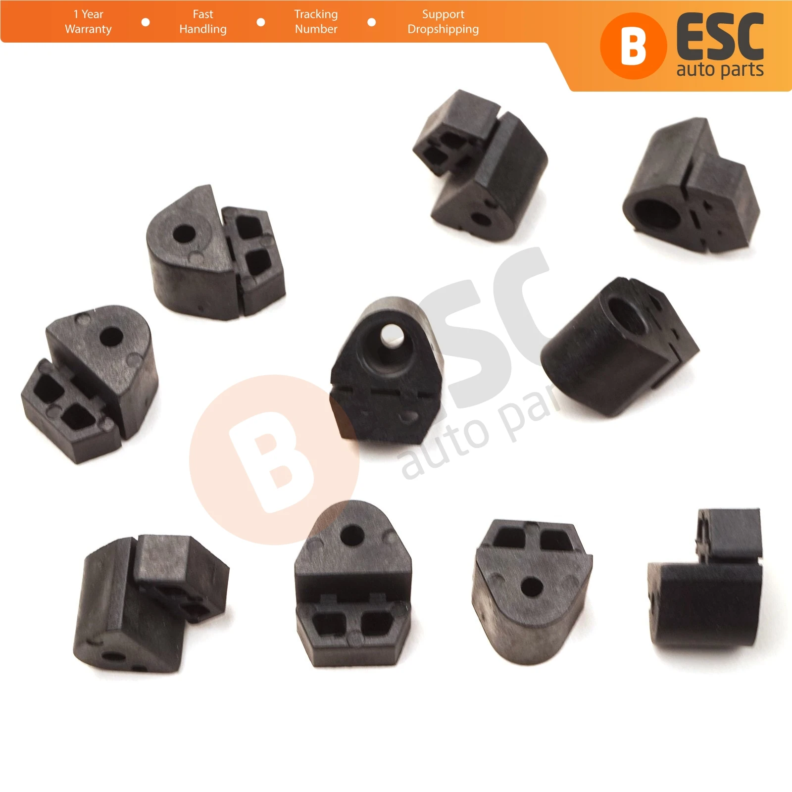 ESC Auto Parts ECP014 10 Pieces Cable End Rope Dowel for Window Regulator Winder Mechanism Type BCP014 Fast Handling