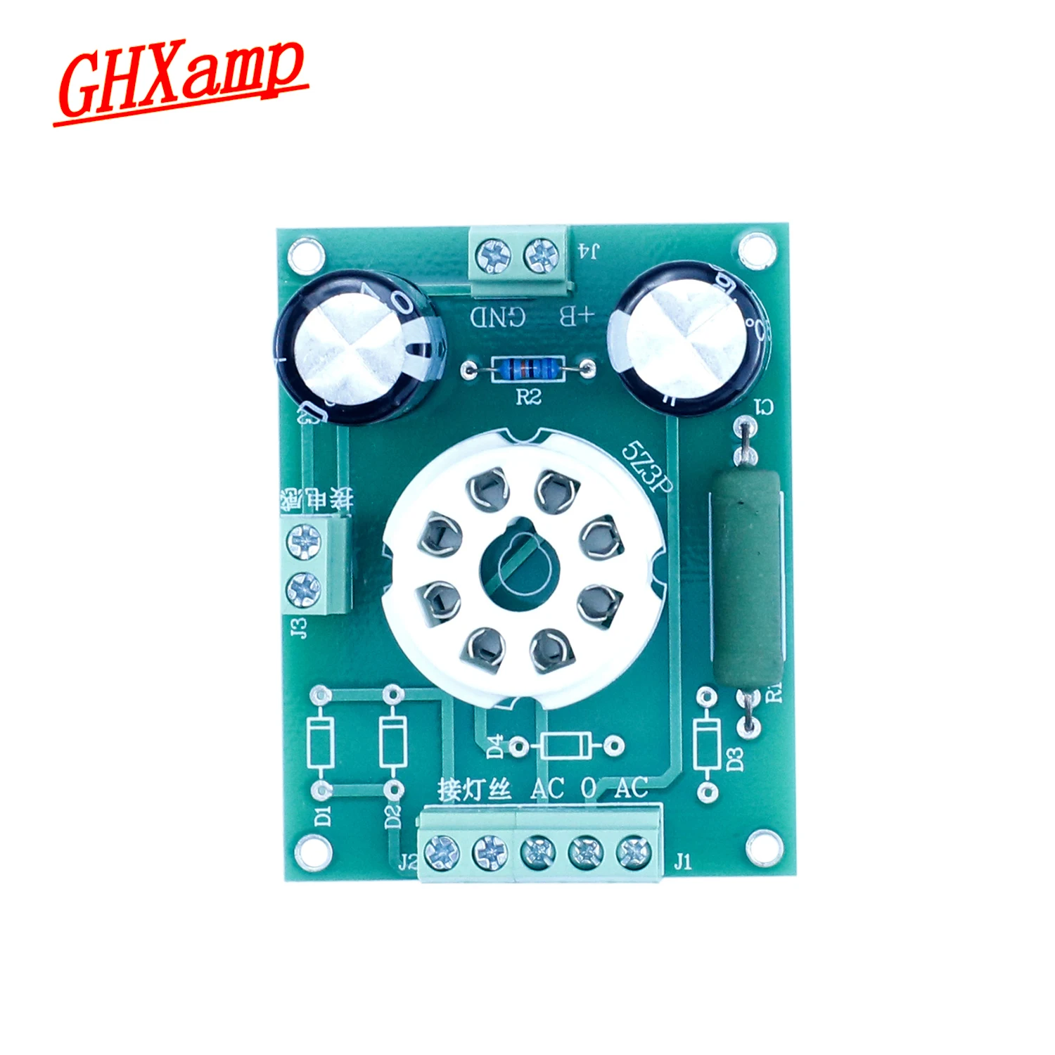 GHXAMP Electronic Tube Rectifier Board for 5Z3P 5Z3PA 5Z2P 5Z4P 5R4G Large Eight Pin Rectifier Tube filament 5V