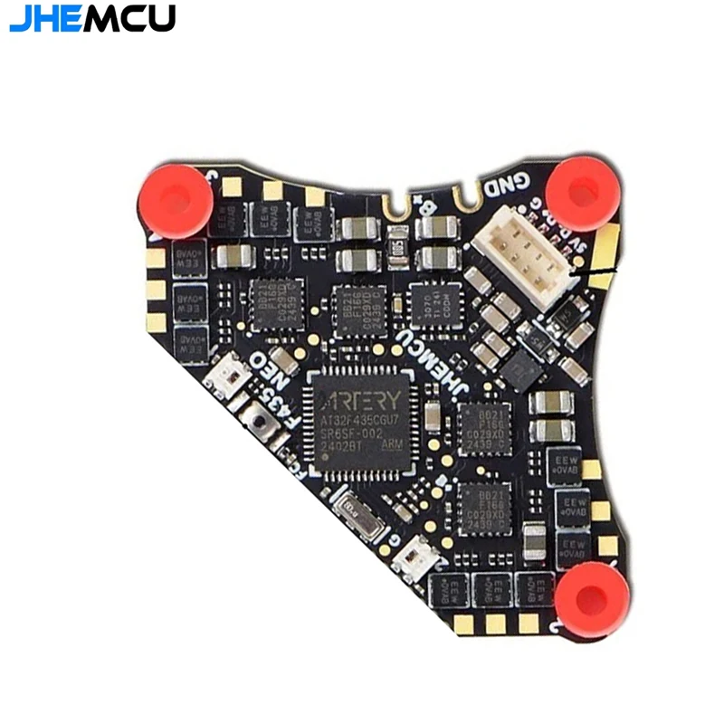 JHEMCU F435 NEO 1S AIO Board, ICM42688P, 16MB Blackbox, 4-in-1 5A ESC Dshot300, External TYPE-C, for Micro FPV Racing Drone DIY