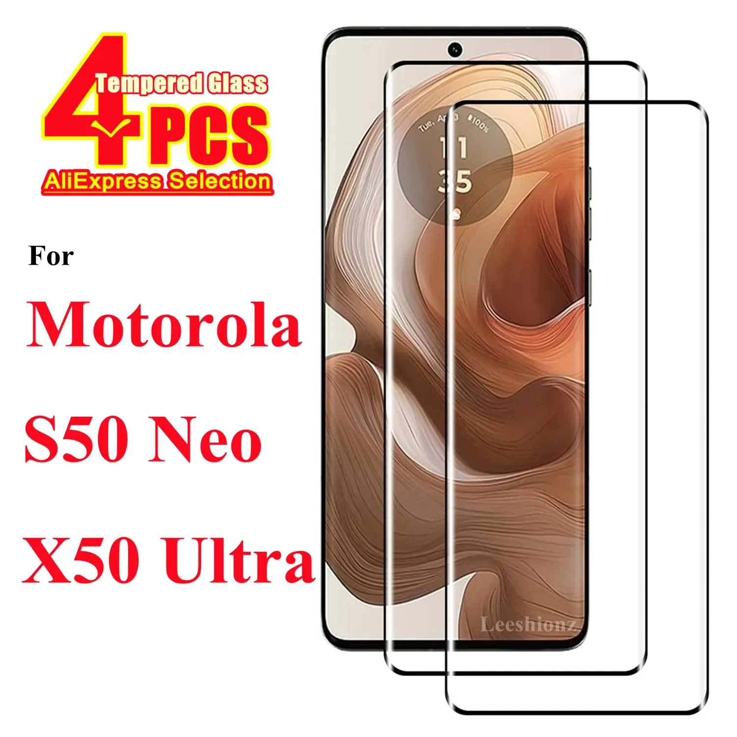 

For Motorola S50 Neo Full coverage curved toughened glass Motorola X50 Ultra Screen Protector Glass 1/4piece