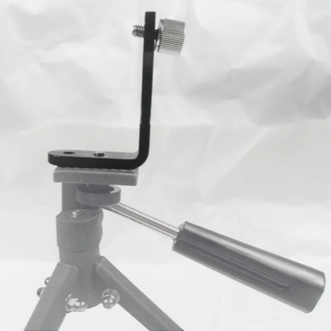 Metal L-Shaped Telescope Tripod Connector Adapter Bracket Mount Stand for Astronomical Monocular Binocular Photography Accessory