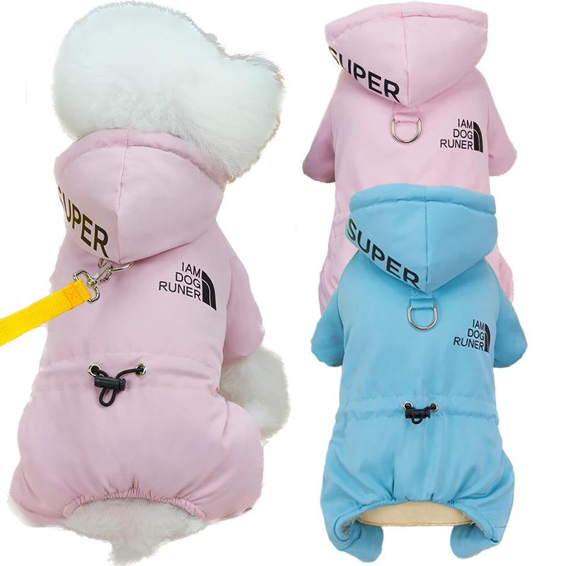 Winter Dog Coat Waterproof Warm Pet Jacket Reflective Puppy Hoodies French Bulldog Poodle Outfits Chihuahua Costumes Dog Clothes