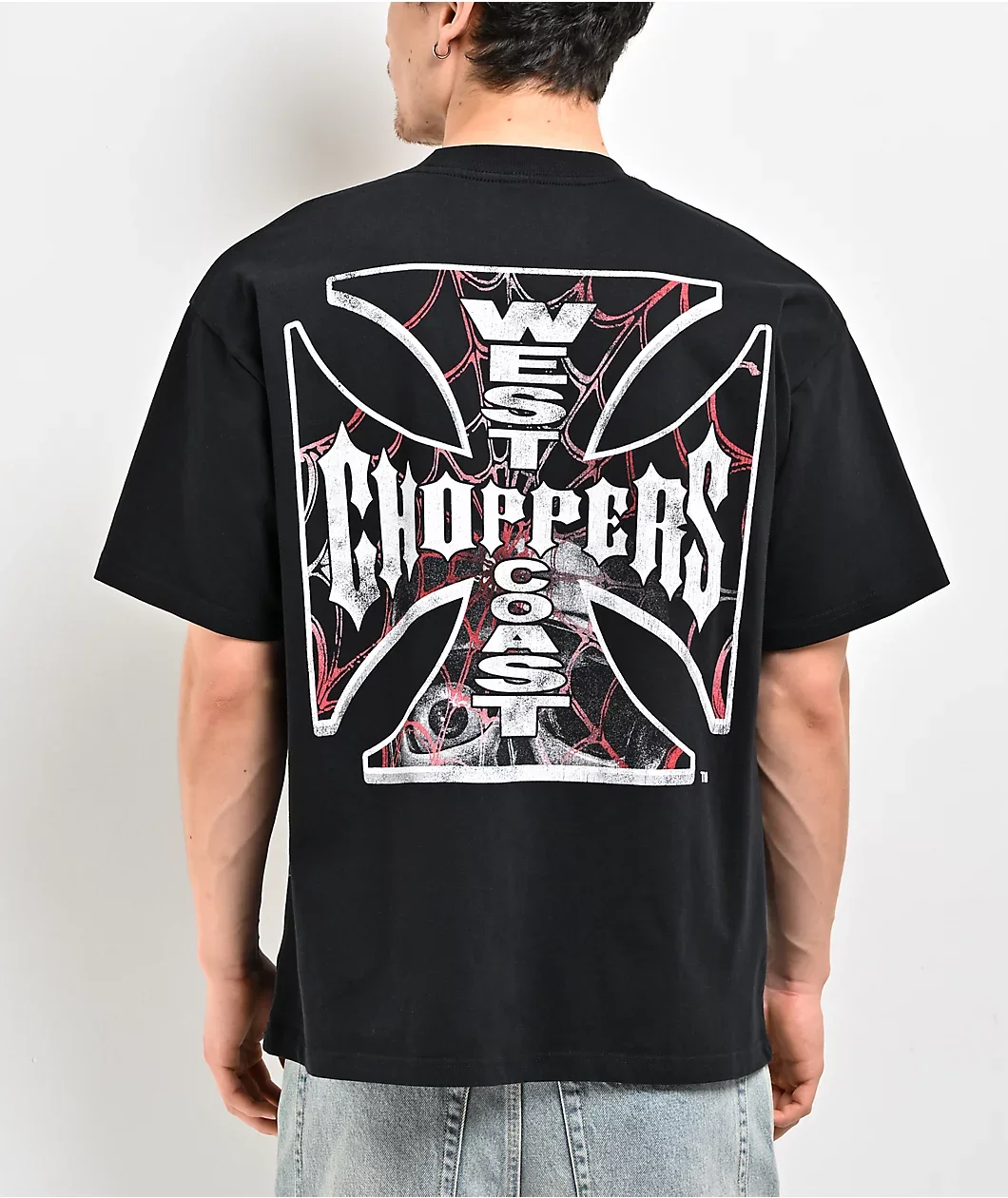Summer Cotton Streetwear West Coast Choppers Tide Brand Print Short Sleeve Tshirt Retro HighStreet Clothing Casaul Loose Top Tee