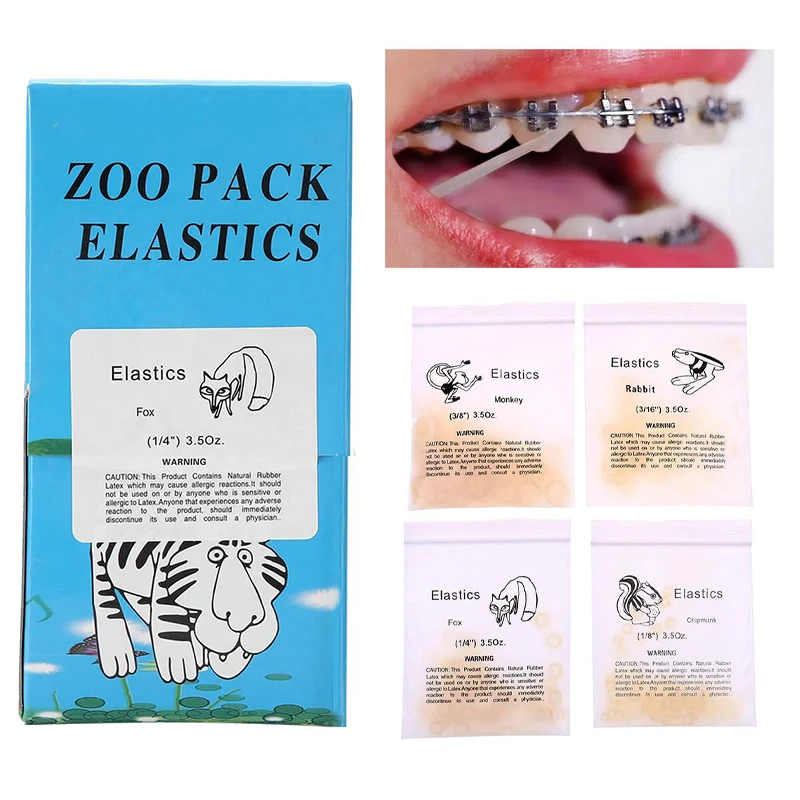 

5000Pcs/Box 3.5OZ Dental Rubber Band Orthodontic Ligation O-Ring Orthodontics Braces Elastics Traction Rings Dental Consumables