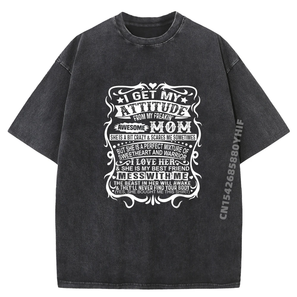 

Футболка с буквенным принтом «Я получай свою жизнь из милой мужской футболки», футболки с графическим рисунком, футболки с надписью, мужская модная стираная одежда