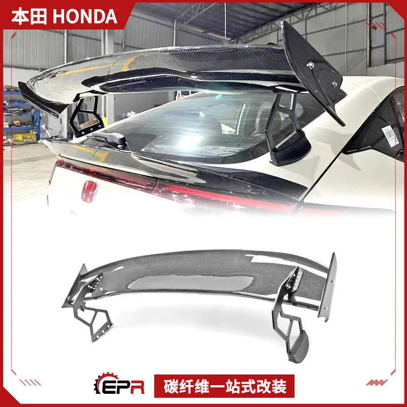

Suitable for Honda Type R carbon fiber modification, Civic FL5 rear spoiler fixed wind wing SPOON rear wing