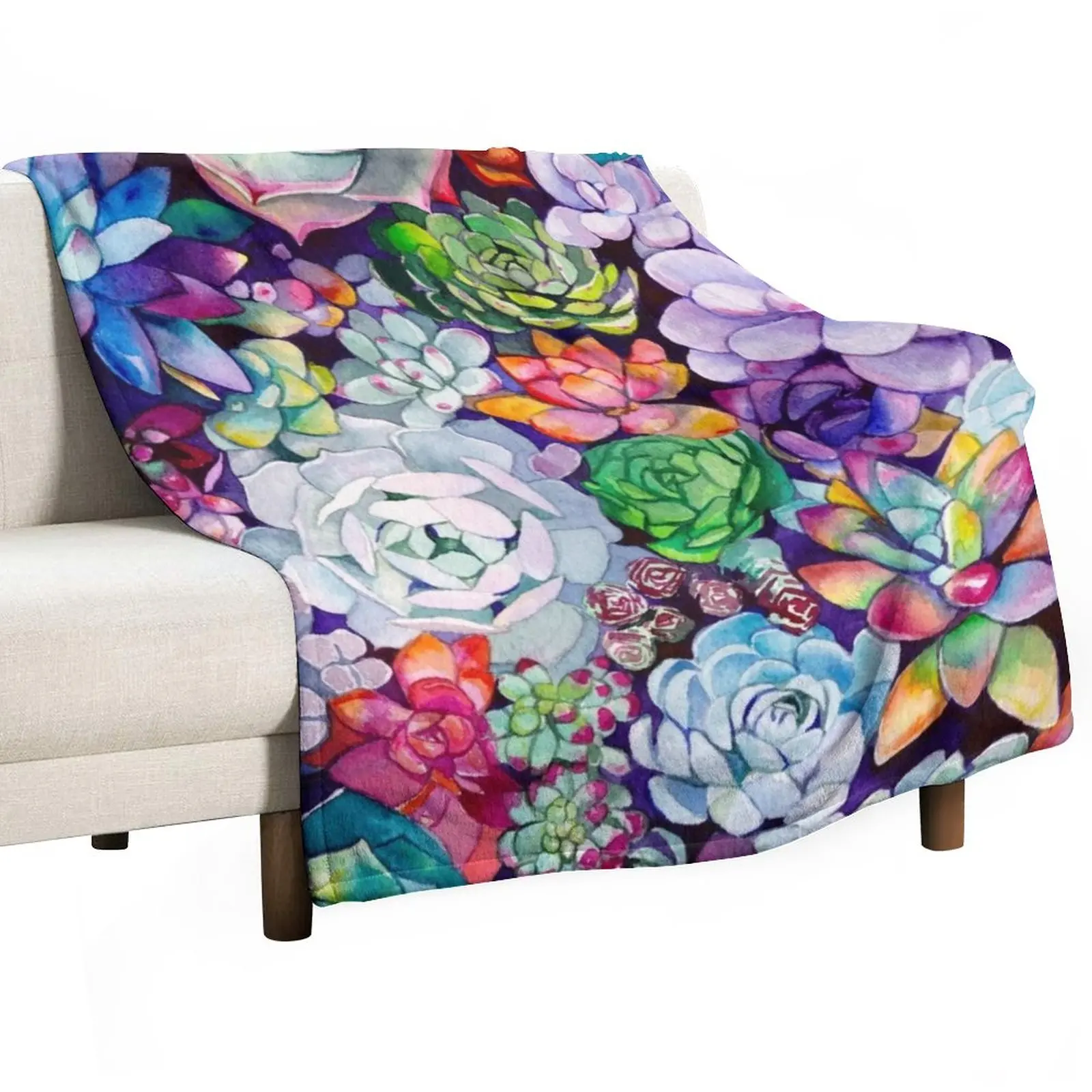 

Succulent Garden Throw Blanket Luxury St Blanket Single Blanket Furry Blanket Softest Blanket