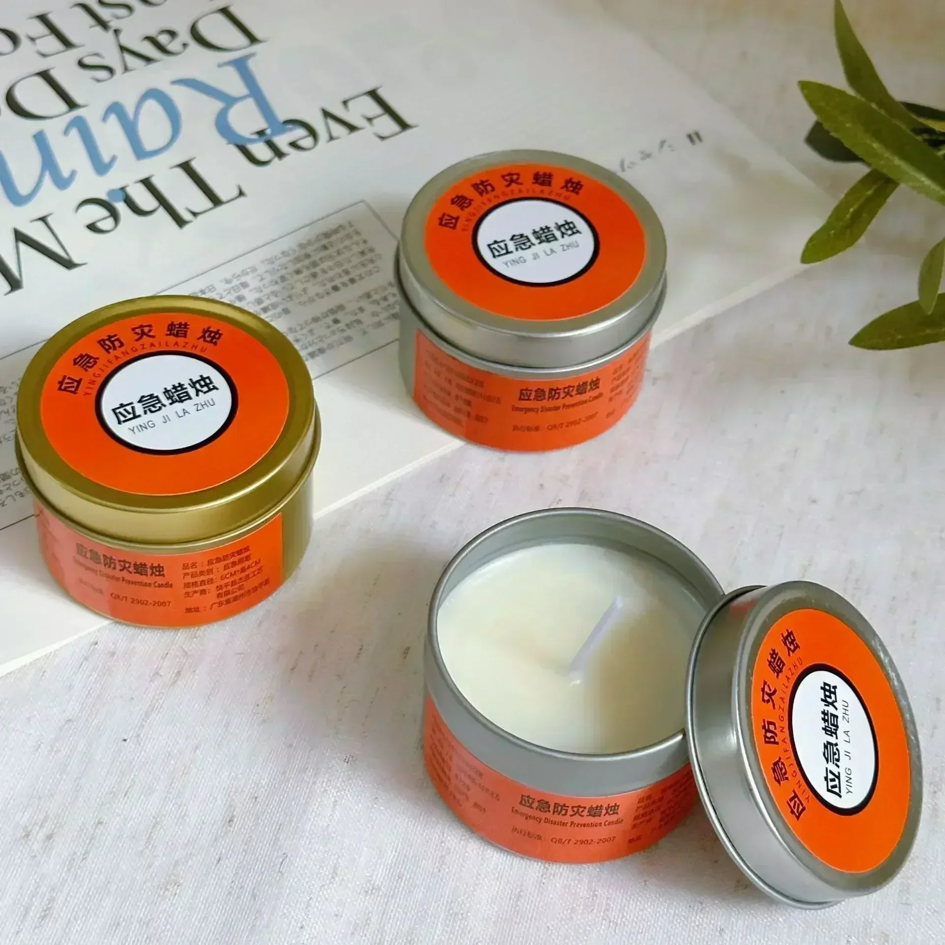 Emergency Candles for Power Outages Windproof Smokeless Long-Lasting Lighting Survival Supply for Home Camping Blackouts