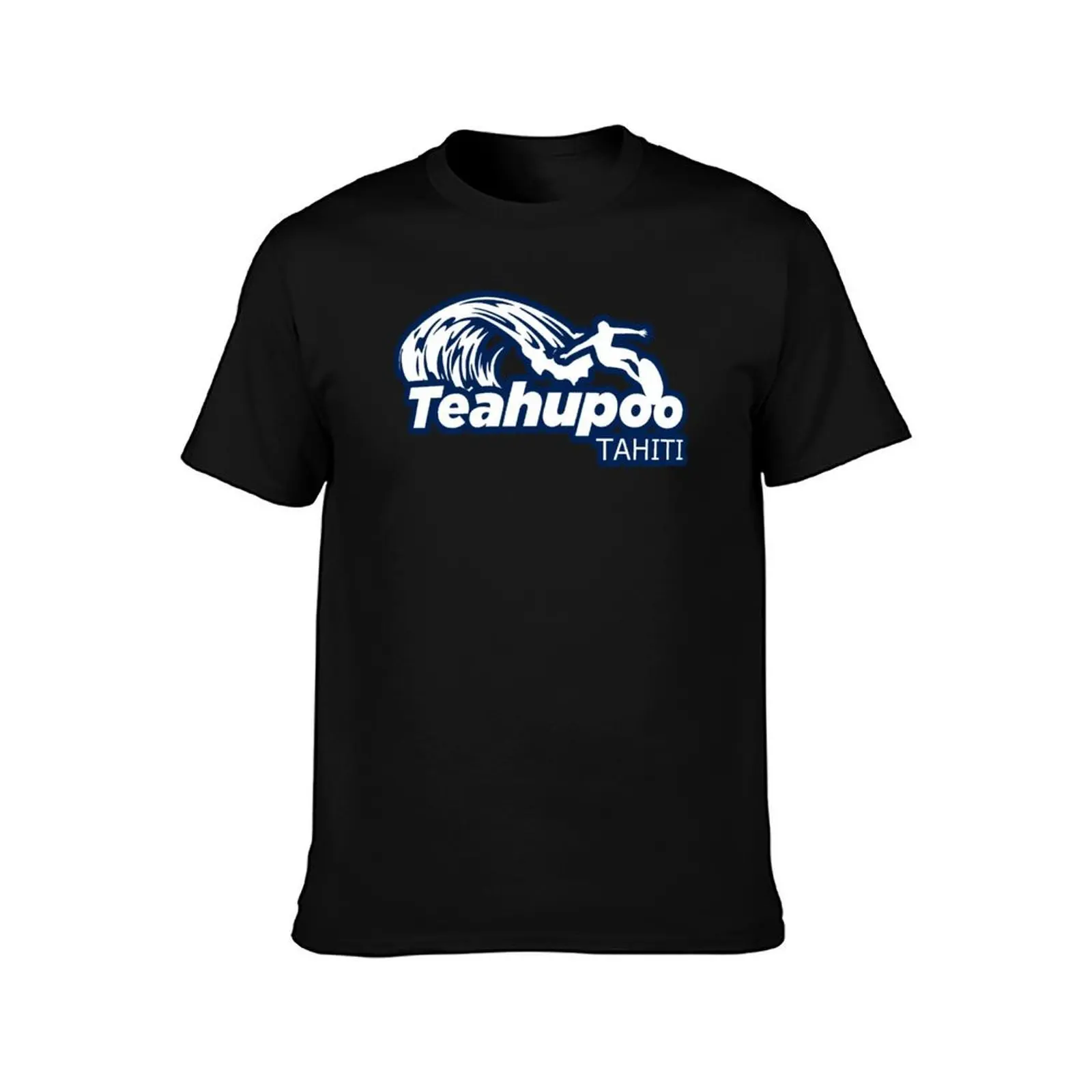 Teahupoo Surf Break, white font. Tahiti T-Shirt, Summer Casual Cotton Tee, Oversized Streetwear Tops, Vintage Graphic Print