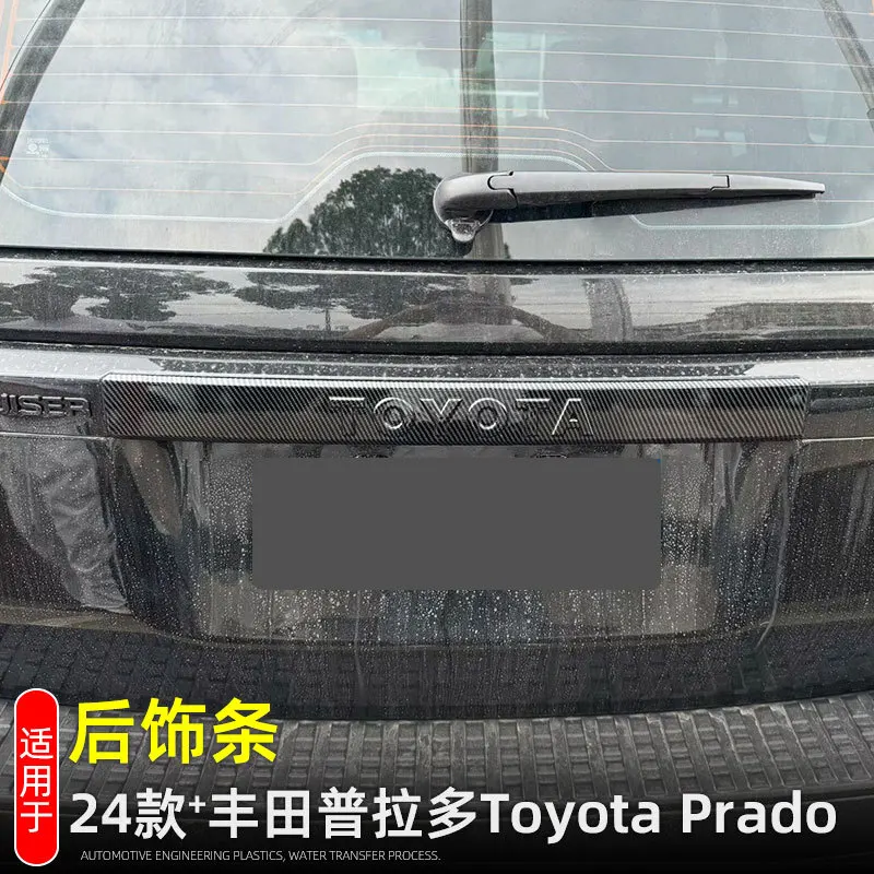 

For Toyota Land Cruiser 250 Prado LC250 2024 Chrome Rear Trunk Lid Cover Trim Tailgate Door Boot Garnish Accessories Styling