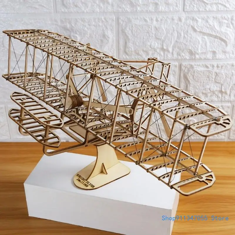 Hand Craft DIY Wooden Puzzle set Assembly Airplanes Model Building set Educational Toy Adults and Kids to Build Drop shipping