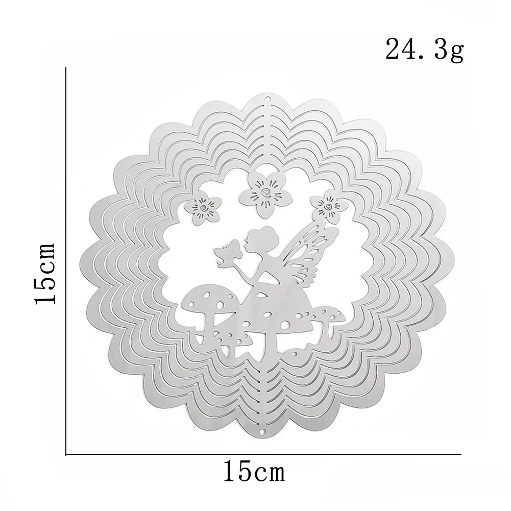 3 قطعة غابة الرياح الخيالية مستوحاة من حكاية خرافية عناصر زخرفية رائعة ثلاثية الأبعاد نافذة الحديقة ساحات عرض طارد الطيور