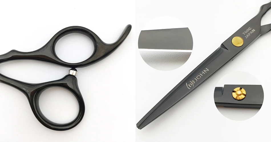 John Haarschere Japan 440C Schere Mit Titanbeschichtung 6 Zoll Schwarze Schere Professionelle Friseurschere Sb4F170D7523743509Dc548Ae325D34F55